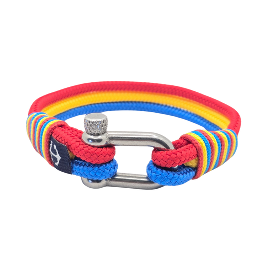 Romanian Flag Nautical Bracelet